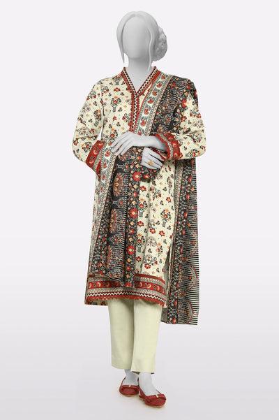 Beige Printed 3PC From Sohaye By Diners Beige Printed 3PC From Sohaye By Diners