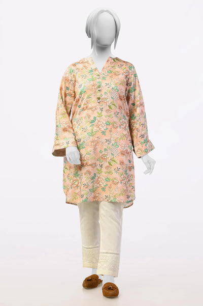 Peach Printed Kurti From Sohaye By Diners Peach Printed Kurti From Sohaye By Diners