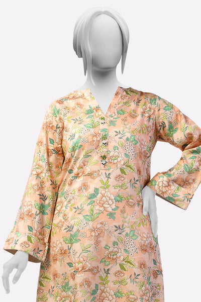 Peach Printed Kurti From Sohaye By Diners Peach Printed Kurti From Sohaye By Diners