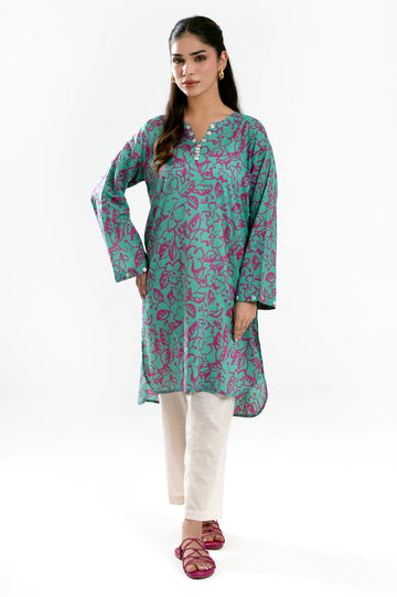 Light Green Printed Kurti