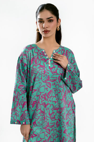 Light Green Printed Kurti