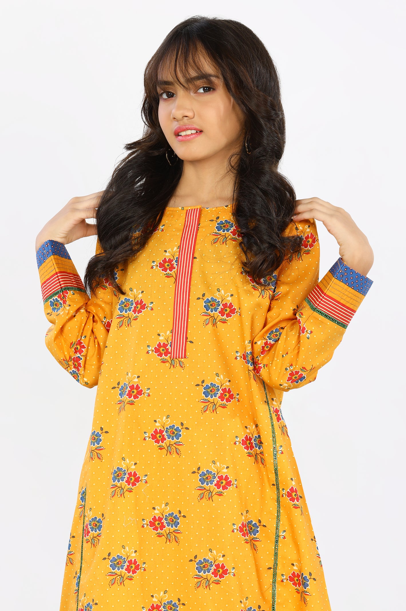 Lawn Mustard Teens 2PC Suit From Diners