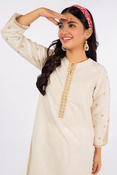 2PC Ivory Embroidered Teens Suit From Diners 2PC Ivory Embroidered Teens Suit From Diners