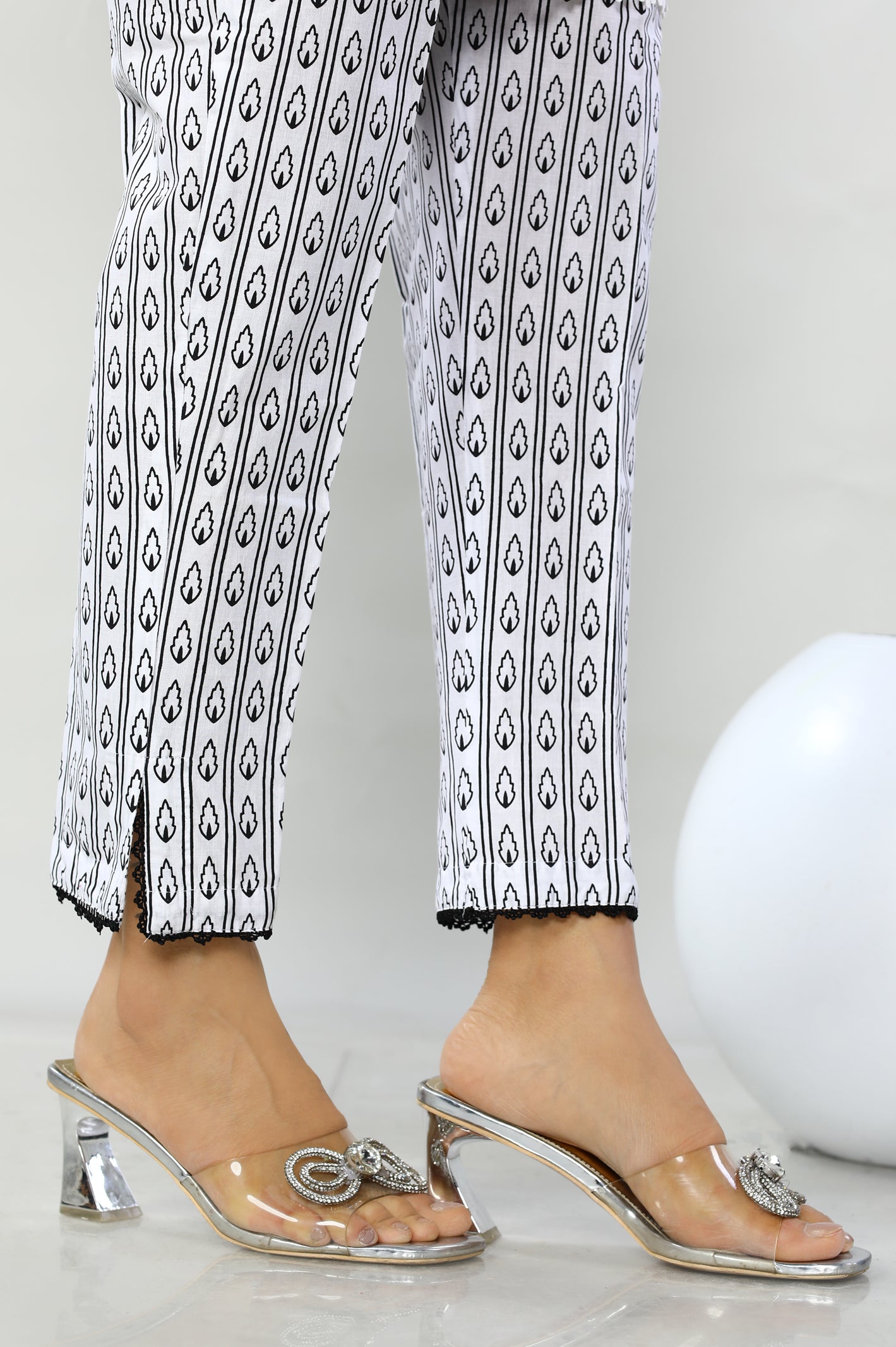 White Cambric Trouser From Diners