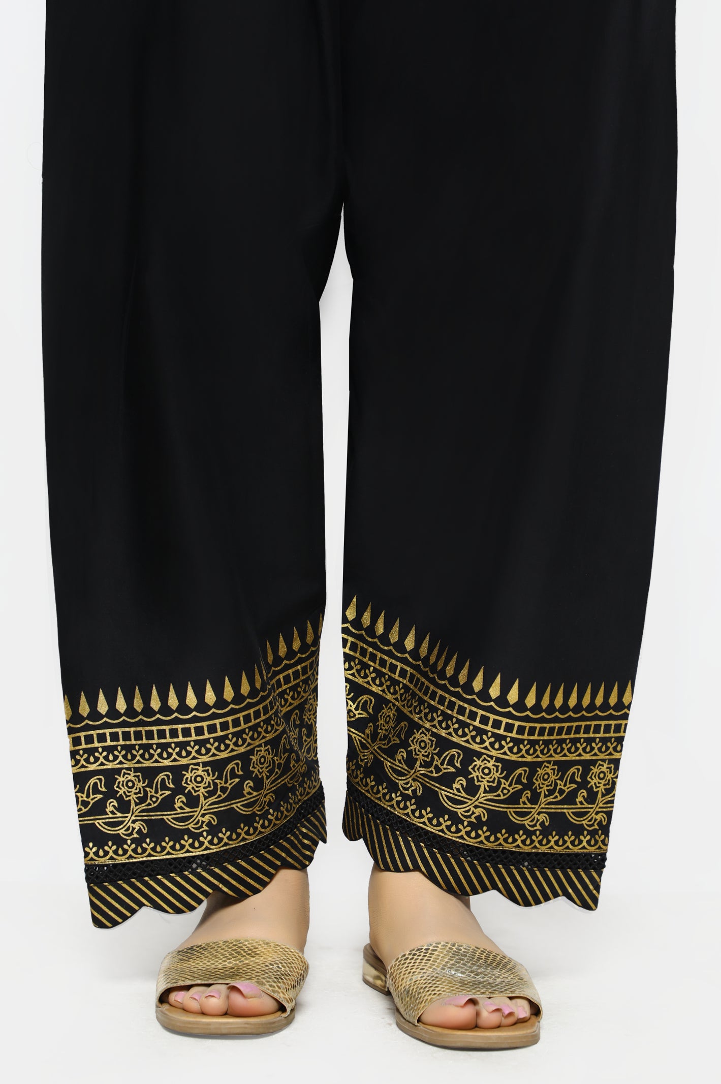 Black Cambric Shalwar From Diners