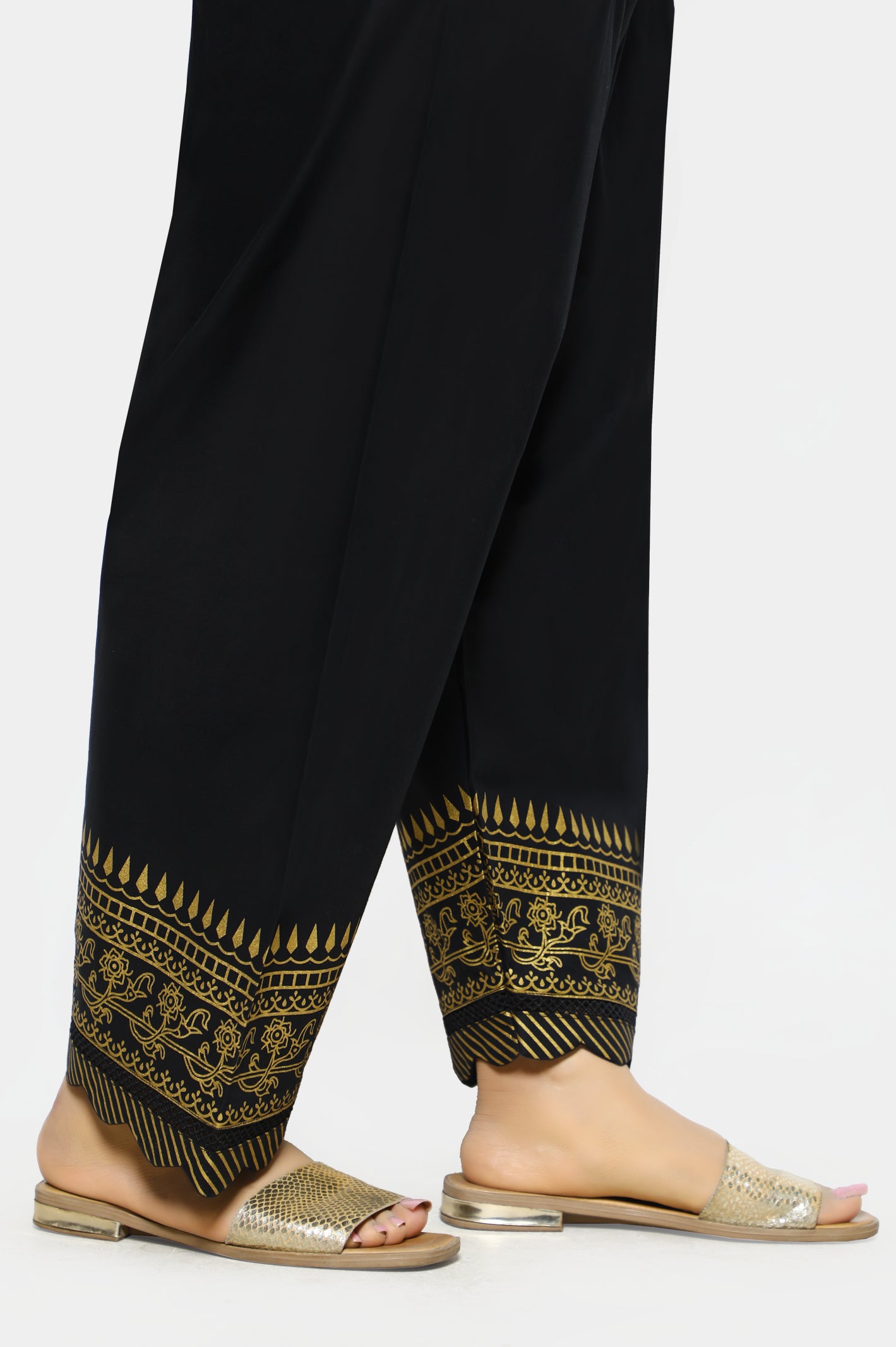 Black Cambric Shalwar From Diners