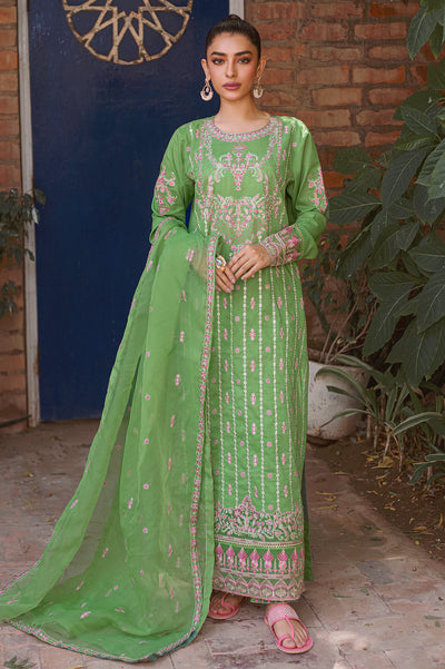 3PC Unstitched Embroidered Suit From Diners 3PC Unstitched Embroidered Suit From Diners