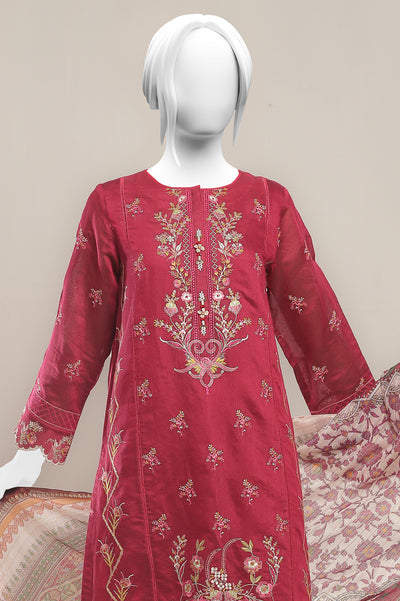 3PC Unstitched Embroidered Suit From Diners 3PC Unstitched Embroidered Suit From Diners