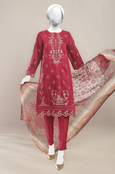 3PC Unstitched Embroidered Suit From Diners 3PC Unstitched Embroidered Suit From Diners
