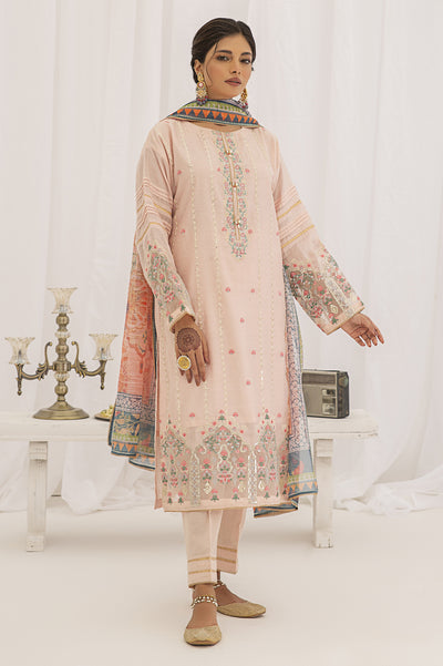 3PC Unstitched Embroidered Suit From Diners 3PC Unstitched Embroidered Suit From Diners