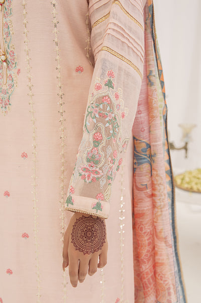 3PC Unstitched Embroidered Suit From Diners 3PC Unstitched Embroidered Suit From Diners