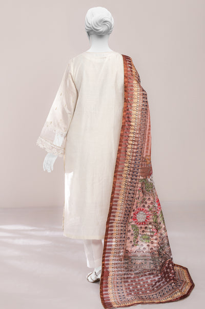 3PC Unstitched Embroidered Suit From Diners 3PC Unstitched Embroidered Suit From Diners