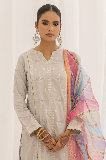 3PC Unstitched Embroidered Suit From Diners