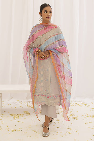 3PC Unstitched Embroidered Suit From Diners