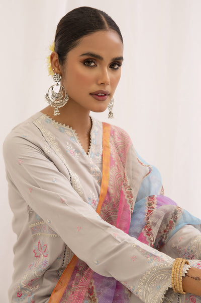 3PC Unstitched Embroidered Suit From Diners 3PC Unstitched Embroidered Suit From Diners
