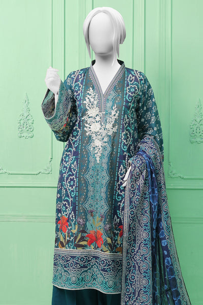 3PC Unstitched Embroidered Printed Suit From Diners 3PC Unstitched Embroidered Printed Suit From Diners