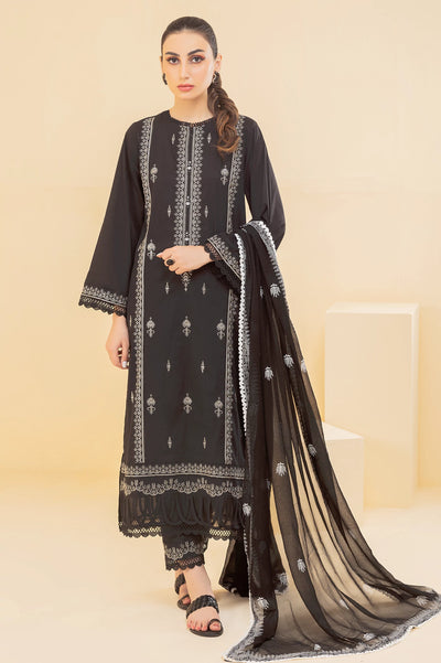 3PC Unstitched Cambric Embroidered Suit From Diners 3PC Unstitched Cambric Embroidered Suit From Diners