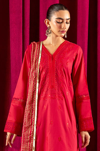 3PC Unstitched Embroidered Suit From Diners 3PC Unstitched Embroidered Suit From Diners