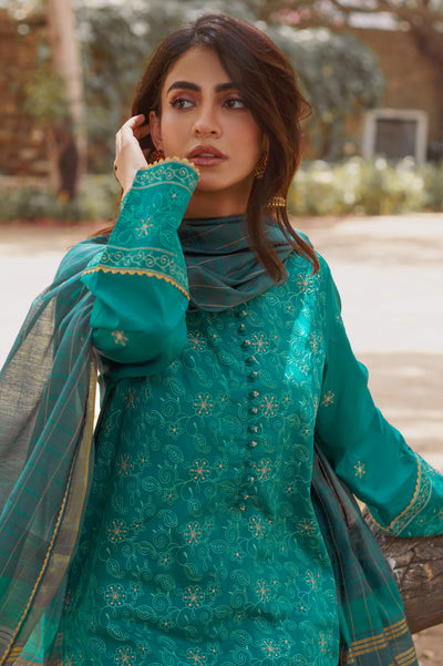 3PC Unstitched Embroidered Suit From Diners 3PC Unstitched Embroidered Suit From Diners