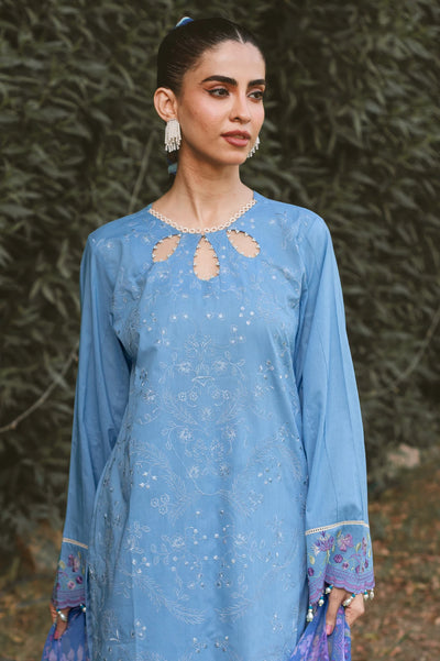 3PC Unstitched Cambric Embroidered Suit From Diners 3PC Unstitched Cambric Embroidered Suit From Diners