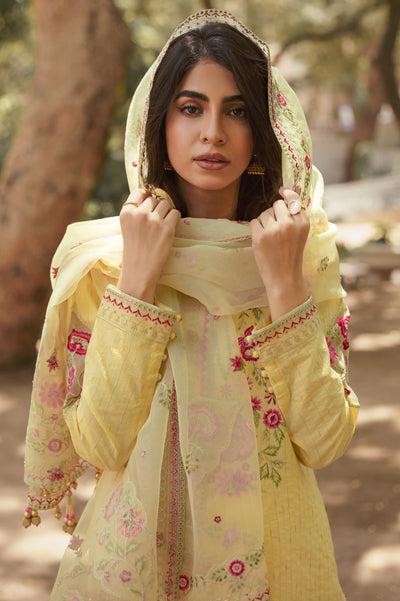 3PC Unstitched Pearl Slub Embroidered Suit From Diners 3PC Unstitched Pearl Slub Embroidered Suit From Diners