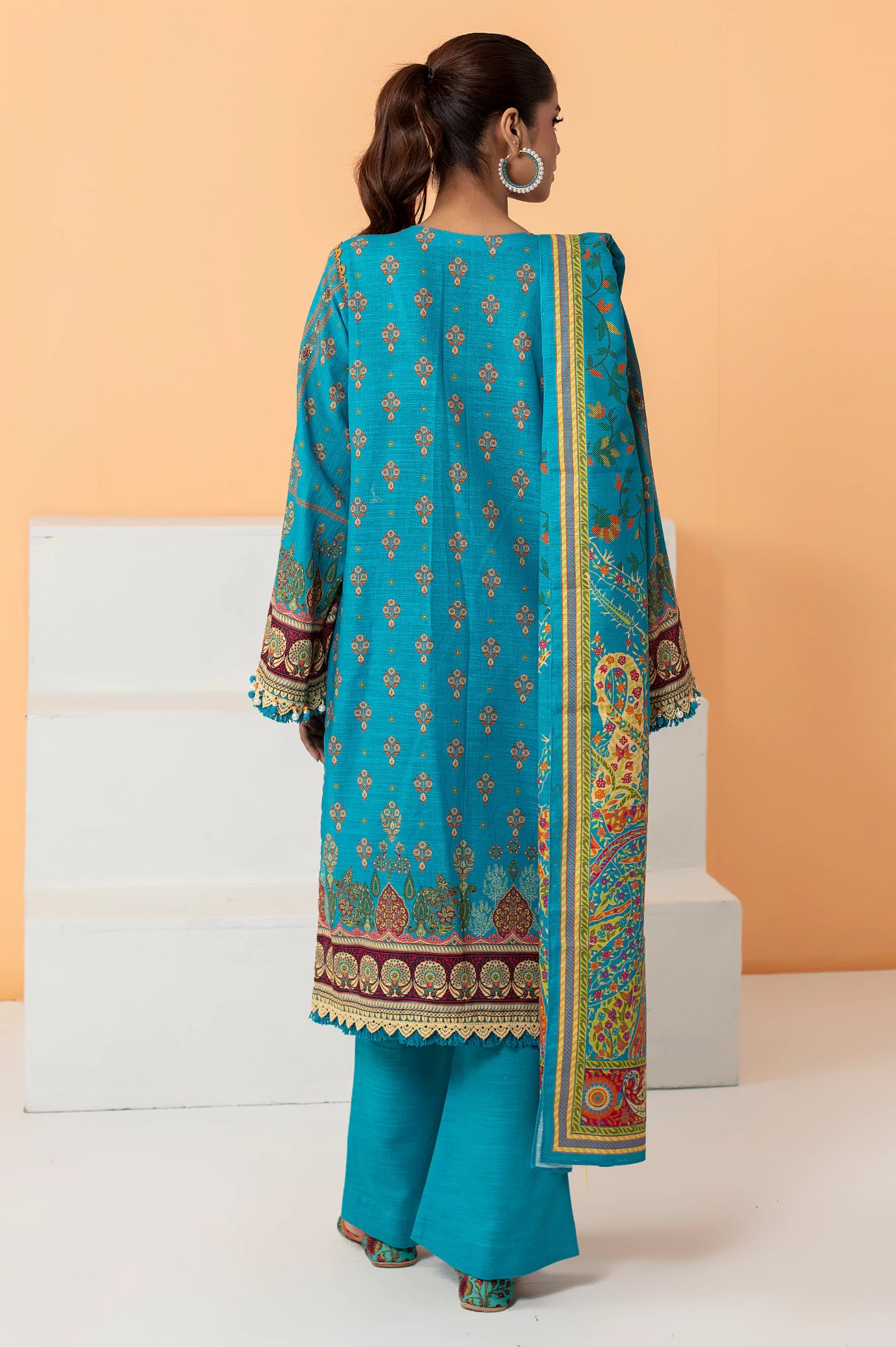 Ferozi Khaddar Printed 3PC Unstitched Suit From Diners