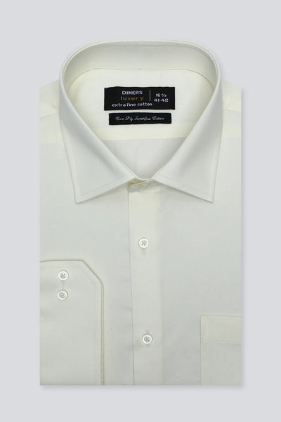 Cream Formal Shirt - Diners Cream Formal Shirt - Diners