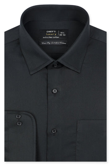 Formal Men Shirt SKU: AD25197-BLACK - Diners