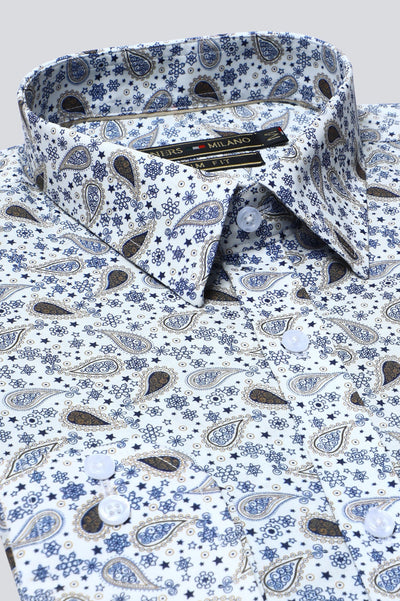 Multicolor Printed Casual Milano Shirt - Diners Multicolor Printed Casual Milano Shirt - Diners