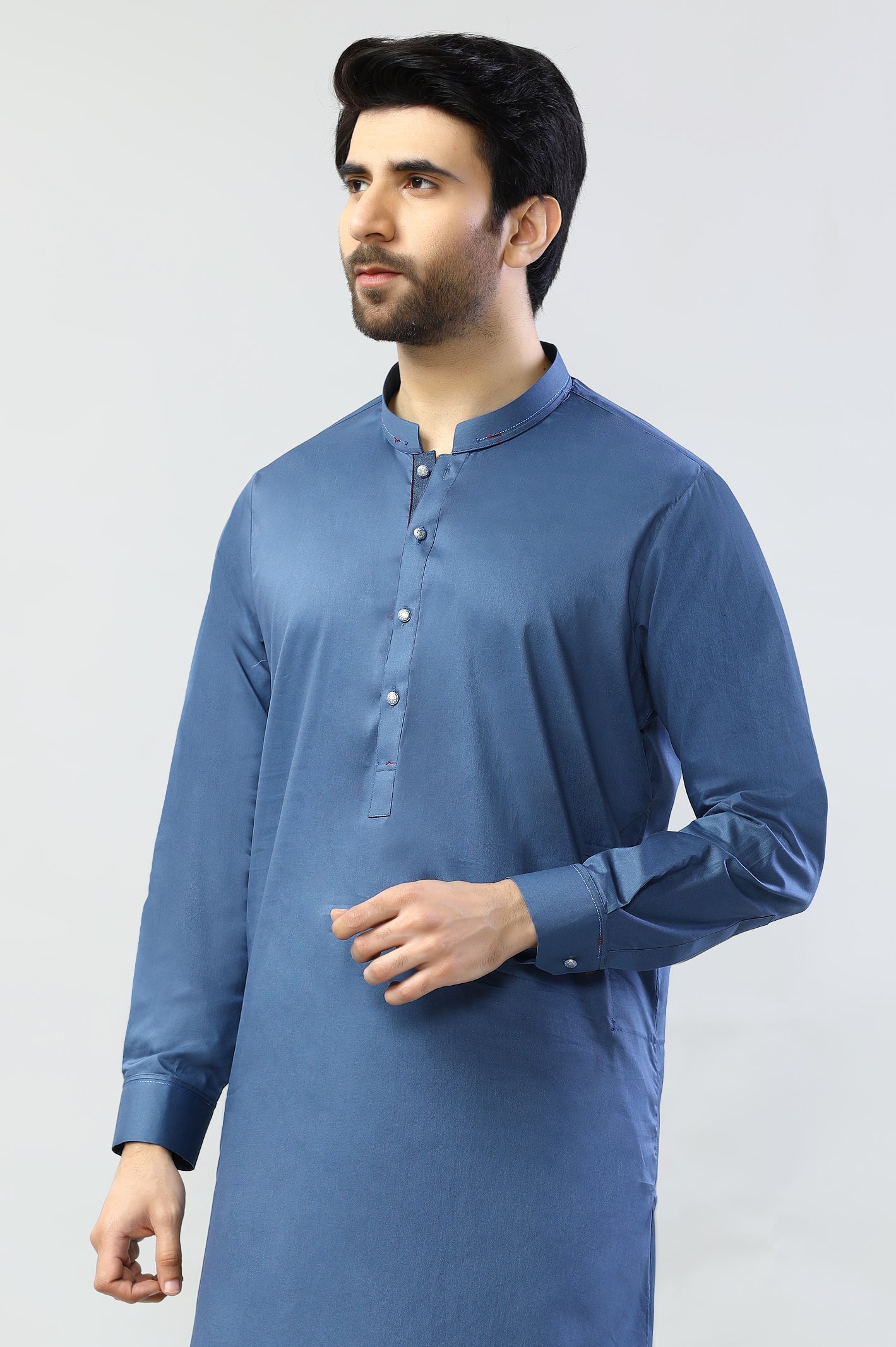 Pakistani Neyi Blue Shalwar Kameez Design For Man Royal Blue