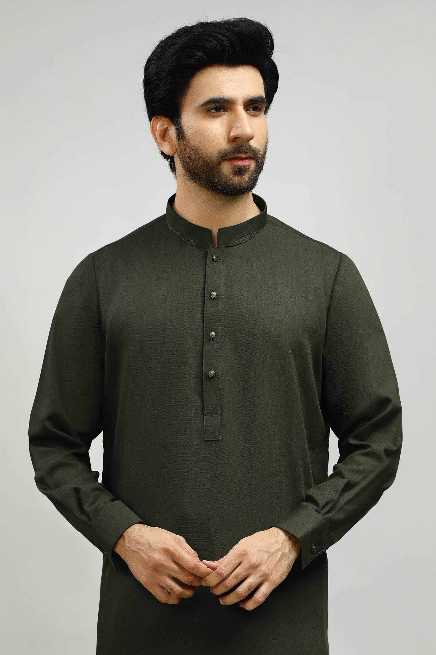 Dark Green Wash Wear Shalwar Kameez – Diners Pakistan