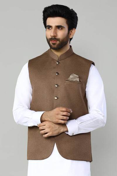 Brown Waistcoat For Men - Diners Brown Waistcoat For Men - Diners
