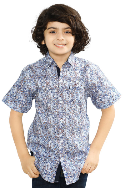 Boys Casual Shirt SKU: KBB-0534-BLUE - Diners Boys Casual Shirt SKU: KBB-0534-BLUE - Diners