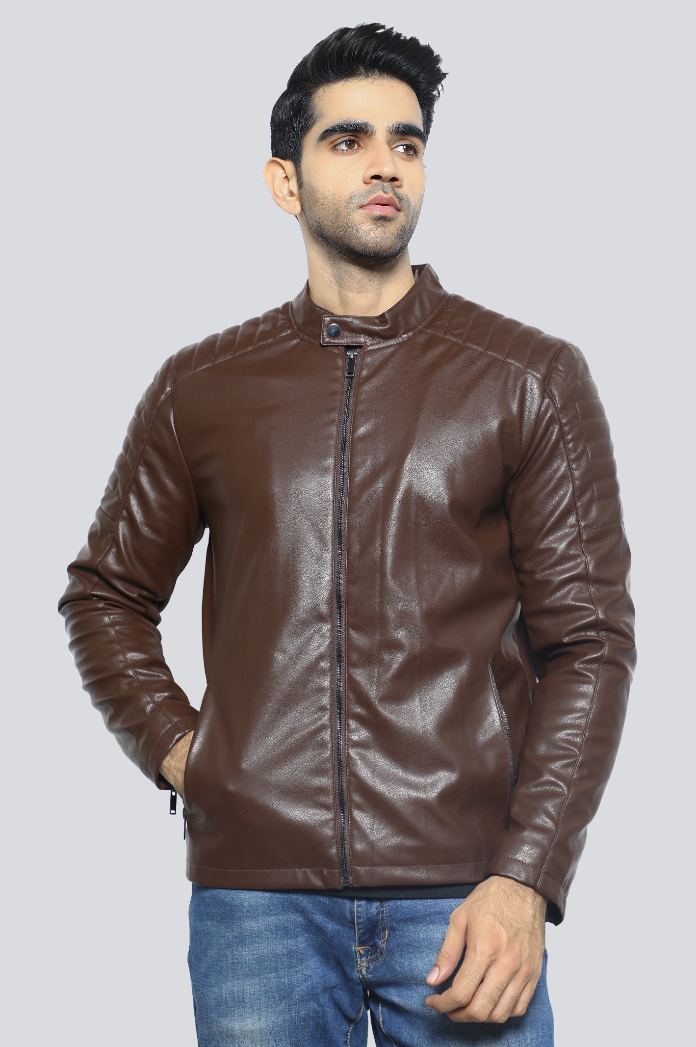 Diners leather store jackets