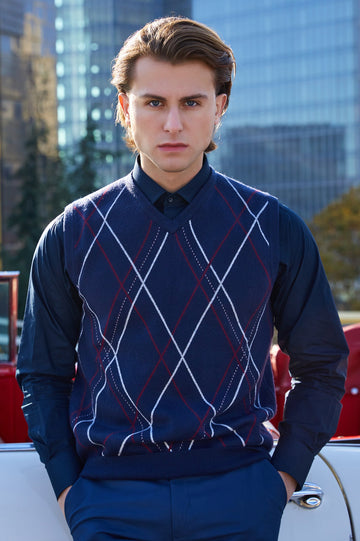 Gents Sweater SKU: SA594-D-BLUE - Diners