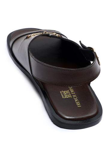 French Emporio Men's Sandal SKU: SLD-0042-COFFEE - Diners