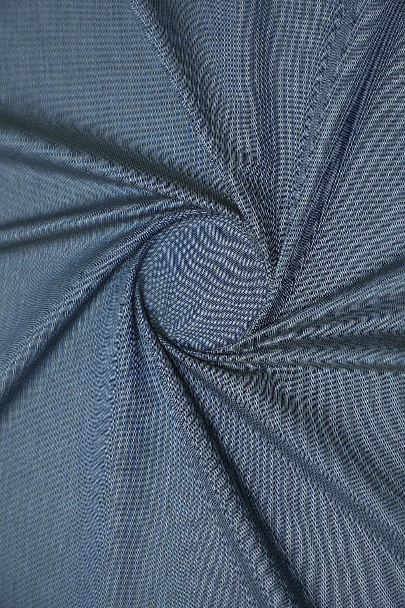 Blue Blended Unstitched Fabric for Men