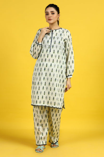 Women Stitched Kurti with Trouser - Diners Women Stitched Kurti with Trouser - Diners