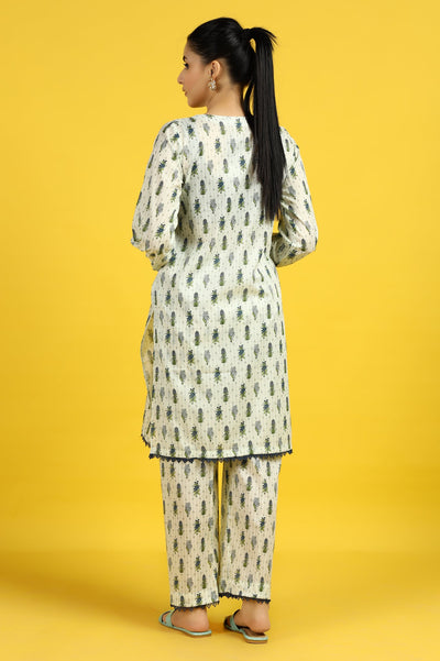 Women Stitched Kurti with Trouser - Diners Women Stitched Kurti with Trouser - Diners