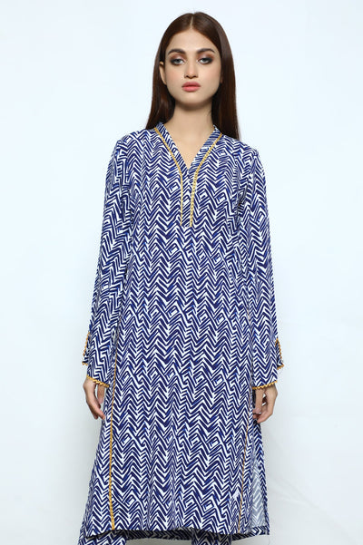 Women Stitched Kurti with Trouser - Diners Women Stitched Kurti with Trouser - Diners