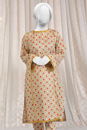 2PC Printed Lawn Fawn Suit - Diners