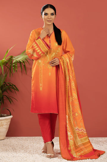 Women Stitched 3 Pcs Suit - Diners