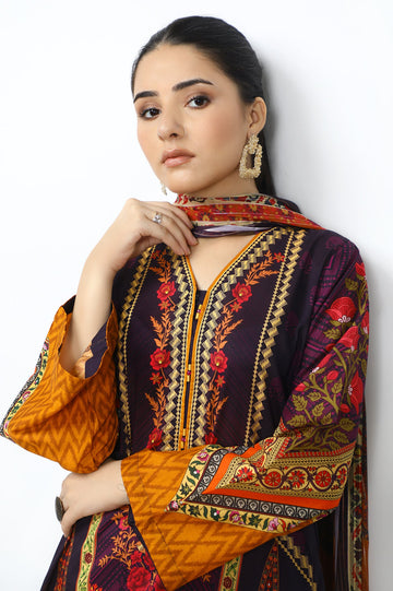 Women Stitched 3 Pcs Suit - Diners