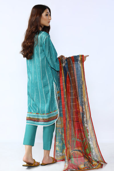 Printed Stitched 3 Pcs Suit - Diners Printed Stitched 3 Pcs Suit - Diners