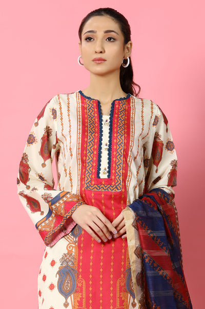 Women Stitched 3 Pcs Suit - Diners Women Stitched 3 Pcs Suit - Diners