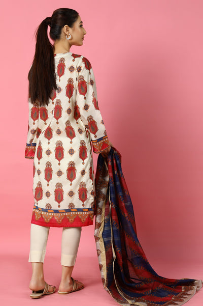 Women Stitched 3 Pcs Suit - Diners Women Stitched 3 Pcs Suit - Diners