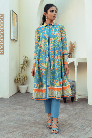 Unstitched 1 Piece Lawn Printed Shirt - Diners
