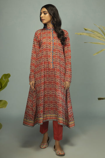 Unstitched 1 Piece Lawn Printed Shirt - Diners