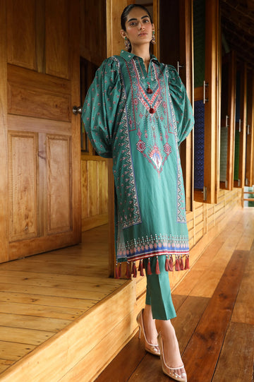 Unstitched 1 Piece Digital Printed Shirt - Diners