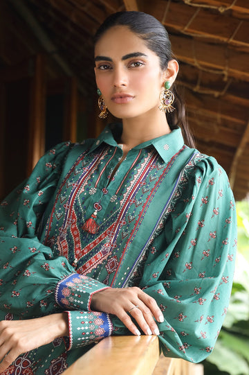 Unstitched 1 Piece Digital Printed Shirt - Diners